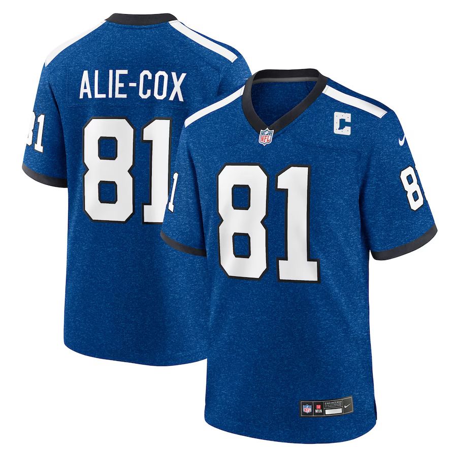Men Indianapolis Colts #81 Mo Alie Cox Nike Royal Indiana Nights Alternate Game NFL Jersey